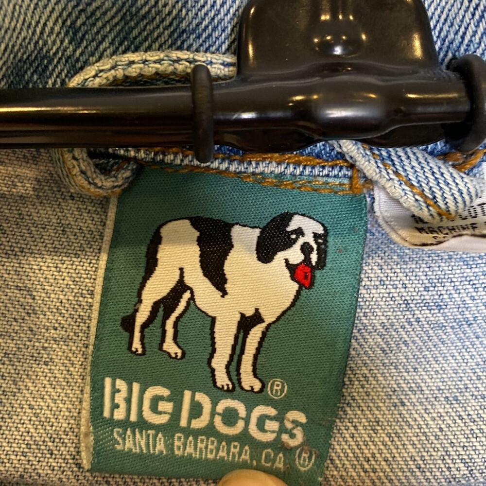 Big Dogs Santa Barbara Vintage Men’s Button Down Denim Jacket EUC Sz Sm Cotton - Picture 2 of 10